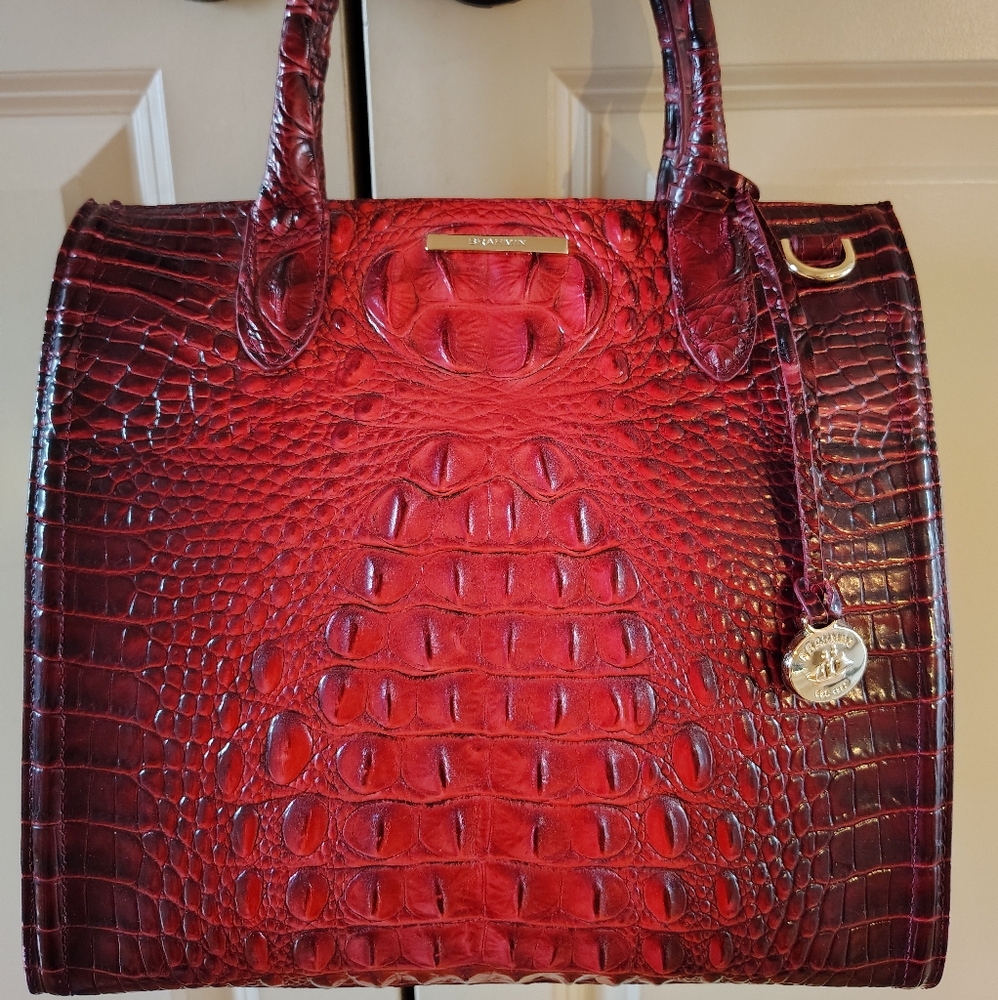 New Brahmin Rose Ombre  Caroline Satchel
